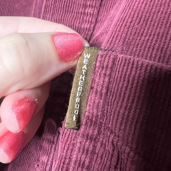 LF Furst Of A Kind Burgundy Ribbed Distressed Flannel Shirt - Picture 7 of 10